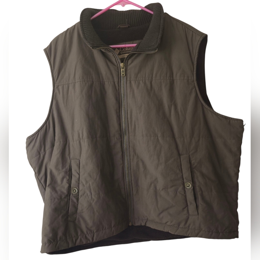 Columbia Sportswear Company Vest Men's 2XL Military Green